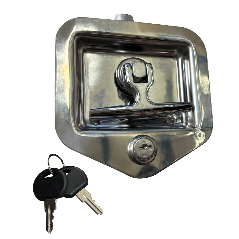 Stainless Steel Recessed Folding T-Handle with Lock | Spring Creek